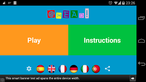 Android application @head! screenshort