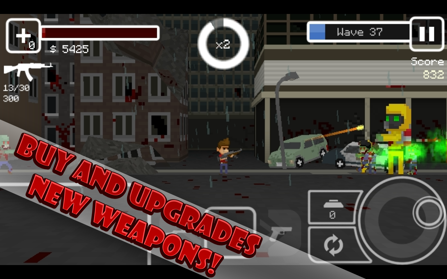  ANDROID   Undead Pixels: Zombie Invasion, uninfinità di zombie pixellosi vi aspetta!