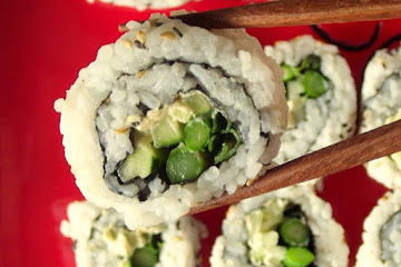 Vegan Cream Cheese and Veggie Sushi