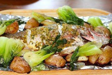 Asian Inspired Roasted Red Snapper &amp;amp; Braised Bok Choi