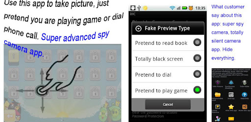 Black Camera Silent camera spy -  apk apps