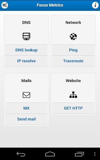 Focus Metrics network tools