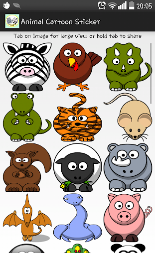 ANIMAL CARTOON STICKER