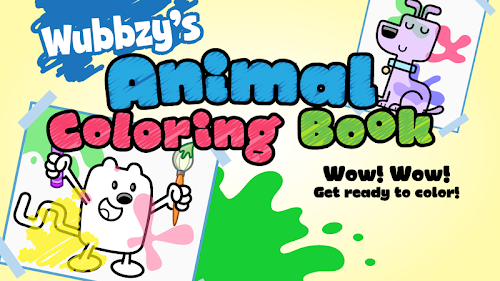 Android application Wubbzys Animal Coloring Book screenshort