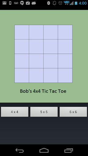 4x4 5x5 6x6 Tic Tac Toe