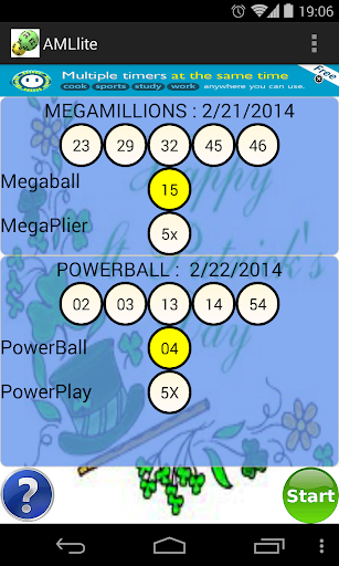 MegaLottery PowerBall scanner