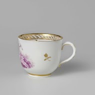 Kop met putti op wolken