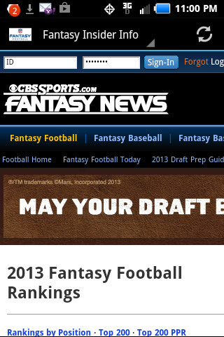 NFL Fantasy Football Insider