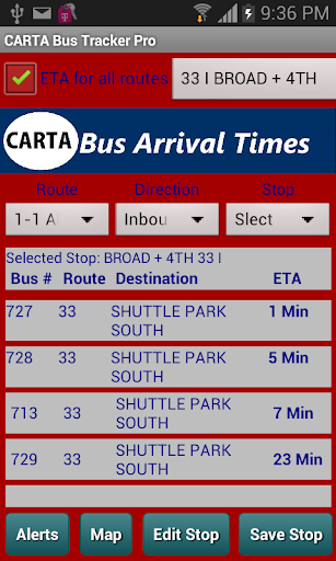 CARTA Bus Tracker Pro