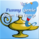 Funny genie from the lamp