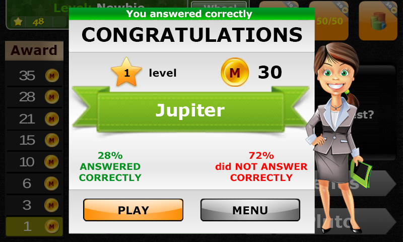 The Smartest – Duel Quiz Screen 3