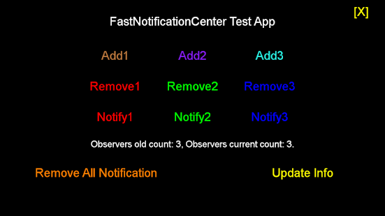 FastNotificationCenter Demo Screenshots 0