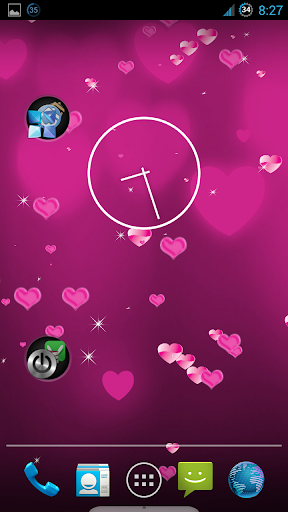 Pink Heart Live Wallpaper