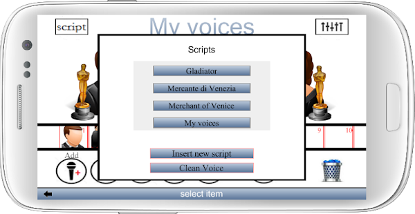 Voice script. Voice script