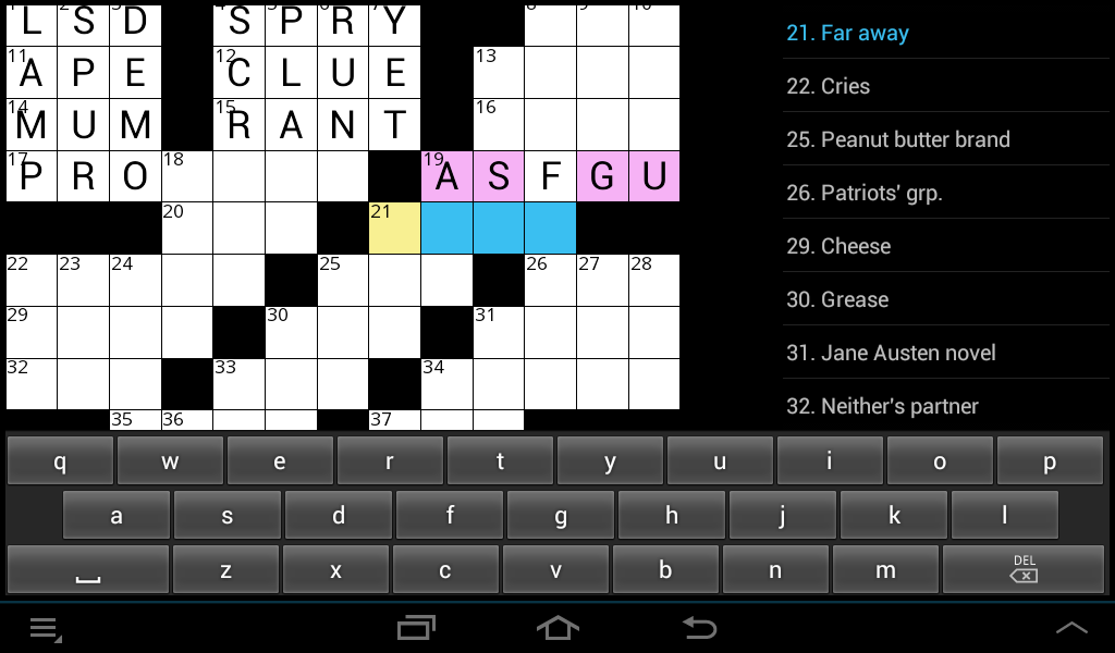 Crossword Puzzle (US) game - Android Apps on Google Play