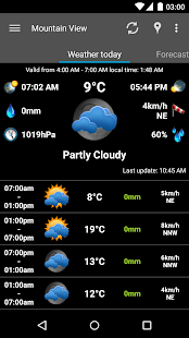 AmberHome Weather screenshot for Android