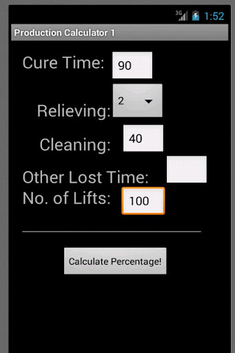 Production Calculator