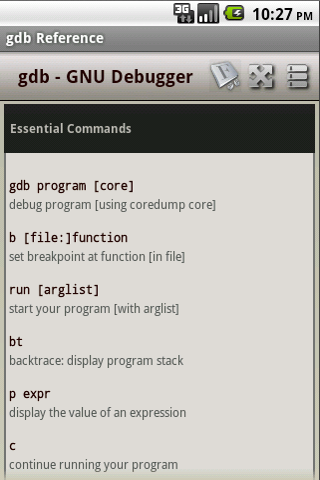 gdb Reference