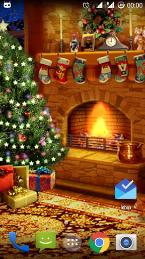 Christmas Fireplace Live