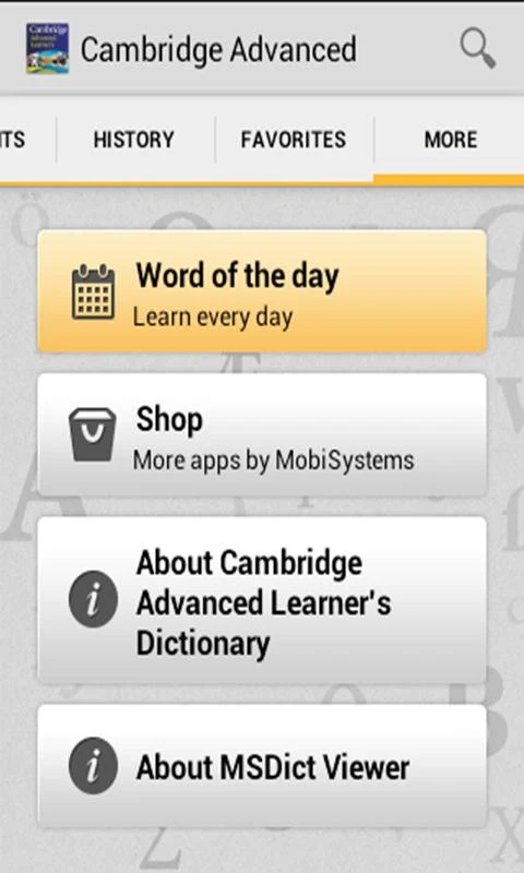 Cambridge Advanced Learners - screenshot