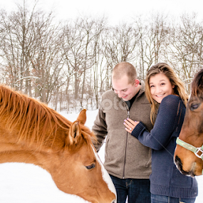 Snowy Engagement Session by Jess Anderson - People Couples