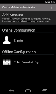 Oracle Mobile Authenticator