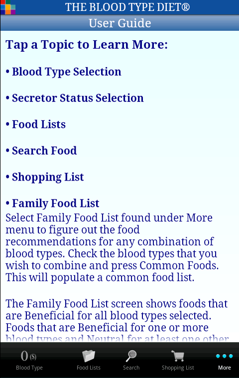 0 Blood Type Diet Food List