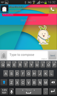 Free Download Go Sms Pro KitKat Theme APK for Android