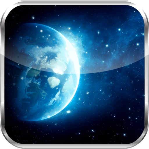 Transparent Clock Galaxy LWP LOGO-APP點子