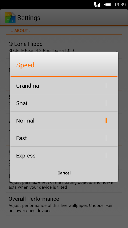 Jelly Bean 4.3 Parallax LWP - screenshot