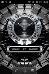 OREON Designer Clock Widget - náhled