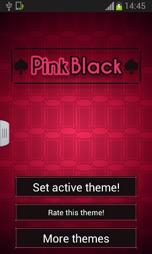 粉紅色黑色鍵盤主題