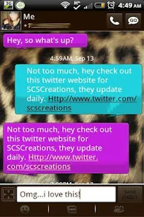 GO SMS - Leopard Print