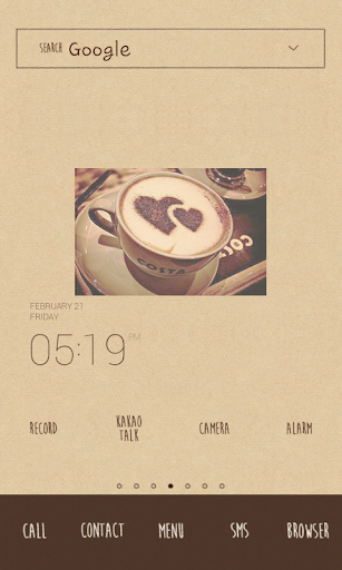 Coffie dodol launcher theme