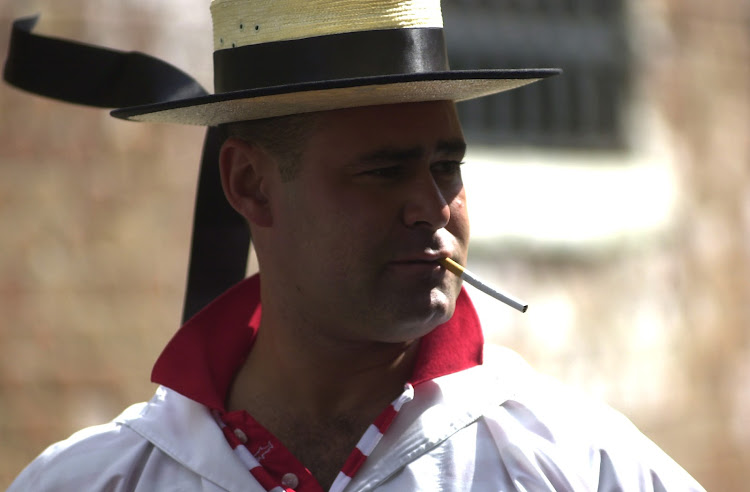 Gondolier on smoke break.