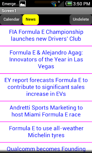 【免費運動App】Formula E Calendar and News-APP點子