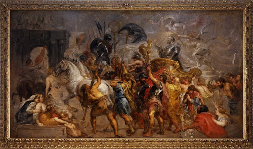Triumphal entry of Henri IV in Paris