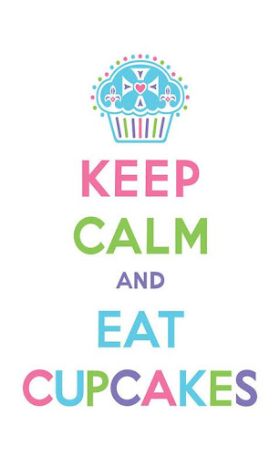 keep calm cupcake wallpaper