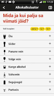 Alcohol calculator Screenshots 1