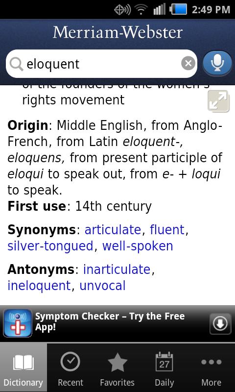 Antithesis webster dictionary image