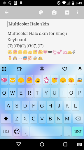 【免費個人化App】Multicolor Halo Emoji Keyboard-APP點子