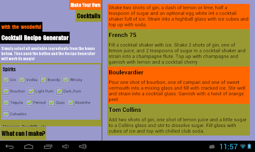 Cocktail Recipe Generator Screenshots 1