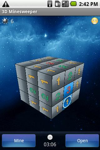 3D Minesweeper Screen 2