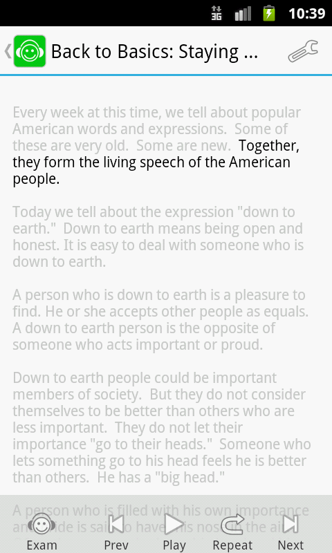 Learn English. Listening. Pro - screenshot