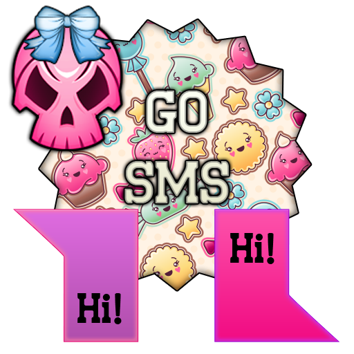 GO SMS - Glam Skullz 5 LOGO-APP點子