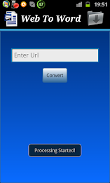 Web page To Word Converter poster 2