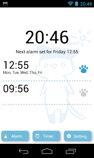 Alarm with Sweet Cat