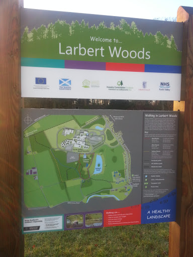 Map of Larbert Woods