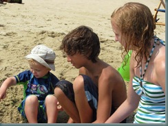 On the beach, Michael Will Catharine