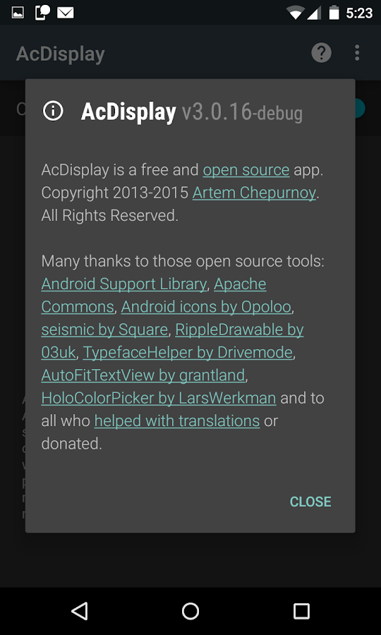    AcDisplay- screenshot  